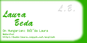 laura beda business card